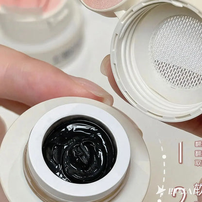 1Jar Black Pat Painting Gel Nail Polish with Air Cushion Gradient