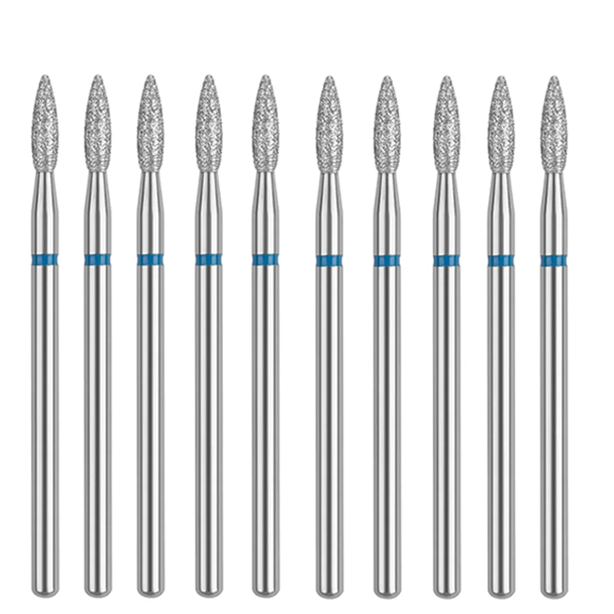 10PCS Diamond Nail Drill Bit Set Electric Milling Cutters For Manicure