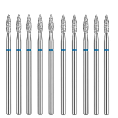 10PCS Diamond Nail Drill Bit Set Electric Milling Cutters For Manicure