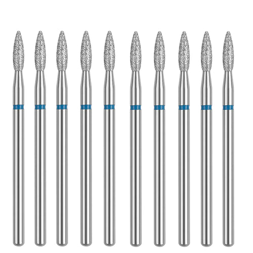 10PCS Diamond Nail Drill Bit Set Electric Milling Cutters For Manicure