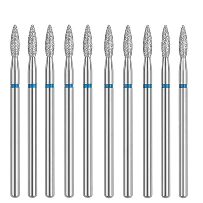 10PCS Diamond Nail Drill Bit Set Electric Milling Cutters For Manicure
