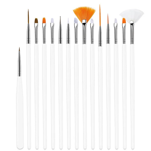 5/20Pcs Nail Art Brush Design Tip Painting Drawing Carving Dotting Pen