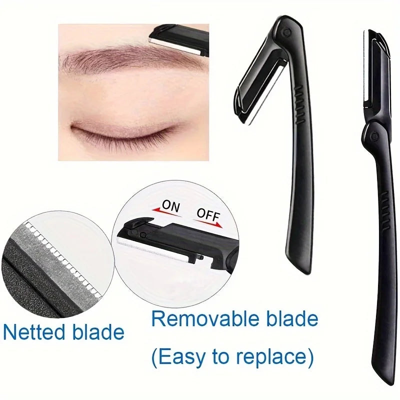 3pcs Set Eyebrow Kit For Women And Men Stainless Steel Eyebrow