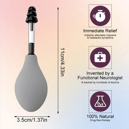 Ear Pressure Tool Portable Ear Pressure Relief Suction Device Wih 3