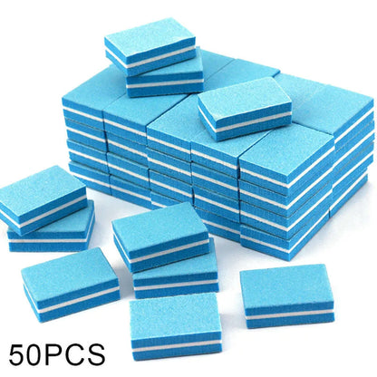 Nail Art Buffer Polish 50-10Pcs Mini Buffing Sanding Files Block