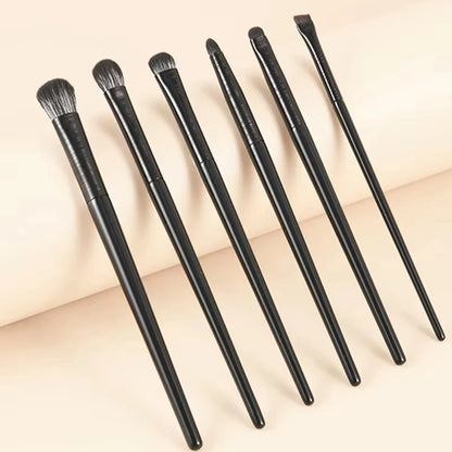 6-Piece Eye Makeup Brush Set: Professional Soft Contour Eyeshadow