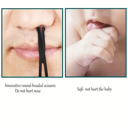Precision Round Head Trimming Scissors - Nose Hair Grooming Trimming,