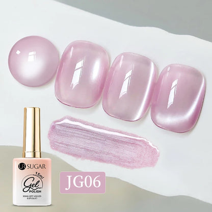 UR SUGAR 15ml Water Light Cat Magnetic Gel Nail Polish Champagne Semi