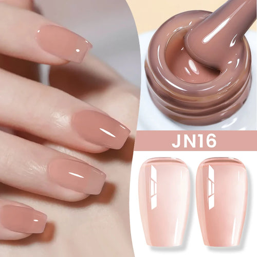 BORN PRETTY 83 Colors 10ml Jelly Nude Gel Nail Polish Autumn Amber