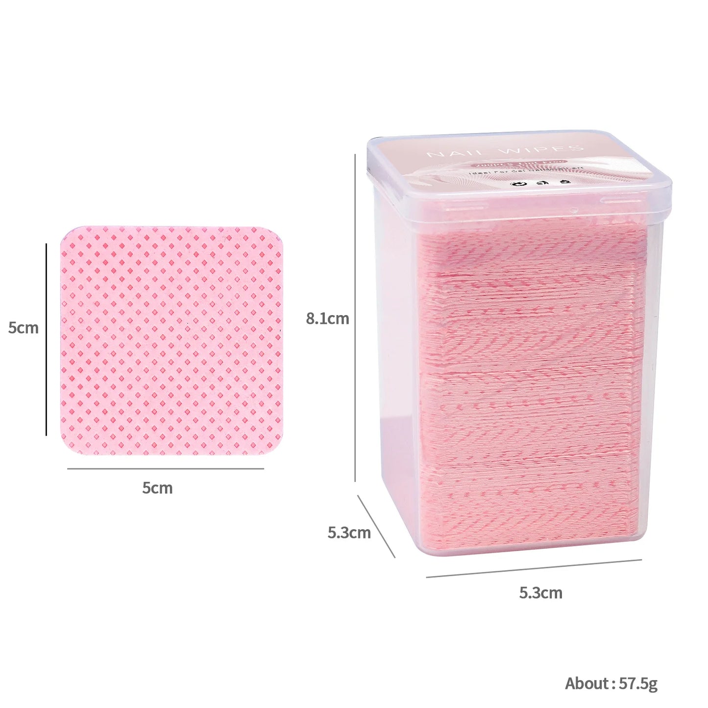 Lint-Free Nail Polish Remover Cotton Wipes UV Gel Tips Remover Cleaner