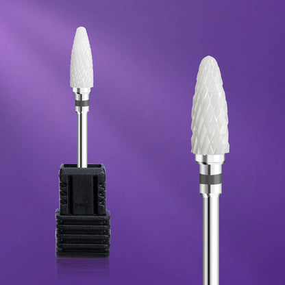 Ceramic Tungsten Carbide Nail Drill Bit Rotate Burr Milling Nail