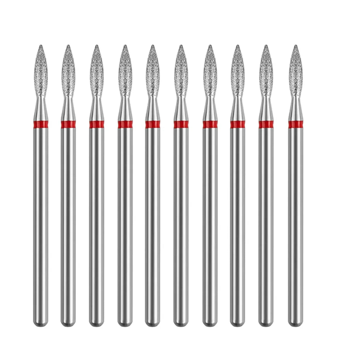 10PCS Diamond Nail Drill Bit Set Electric Milling Cutters For Manicure