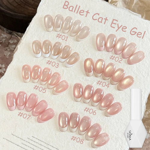 SHAKA 1-16pcs Flash Pure Lust Golden Light Heroine Cat Eye Gel Nail