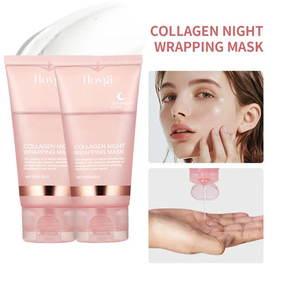 Collagen Overnight Wrapping Peel Off Facial Mask Set Korean Collagen