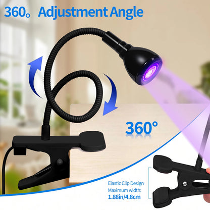 Gooseneck Nail Enhancement Lamp Usb Clip Desk Lamp 395 Nail