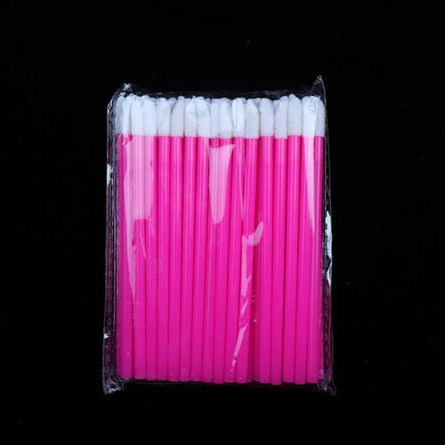 50 Pcs Disposable Lip Brush Makeup Tools Hollow Lip Wands Nylon Lip