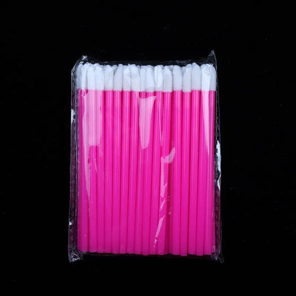 50 Pcs Disposable Lip Brush Makeup Tools Hollow Lip Wands Nylon Lip