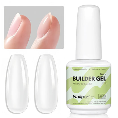 Nailpop 7-in-1 Builder Nail Gel Fast Building Gel Nail Polish Clear