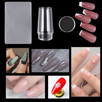 Nails Art Stamping Plates Kit French Manicure Design Plate Stamp