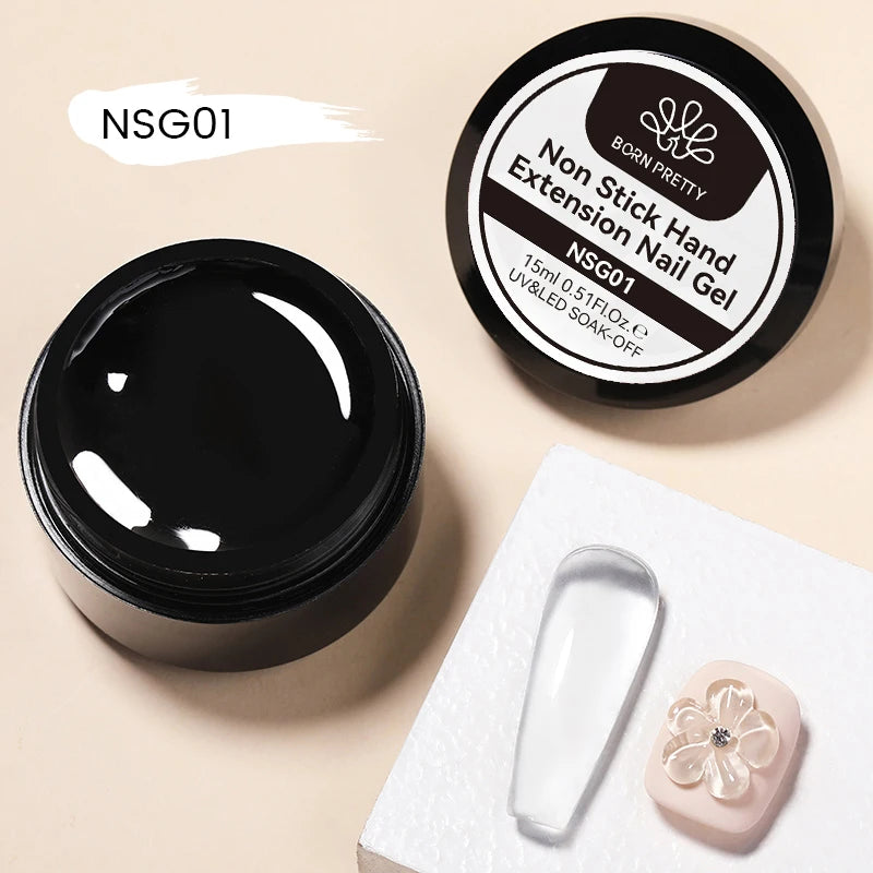 BORN PRETTY 15ml Non Stick Hand Extension Gel Nail Polish Carving