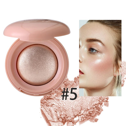 Long-lasting waterproof fine shimmer highlighter, natural glossy