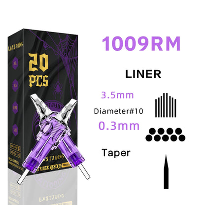 LASTJUDG Tattoo Needles 20PCS Disposable Tattoo Needles RL RS M1 RM