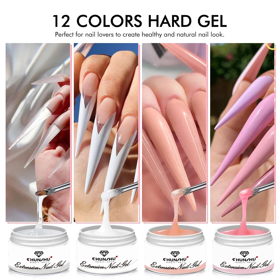 30ML Hard Gel For Nail Extension Milky White Builder Constructor Gel