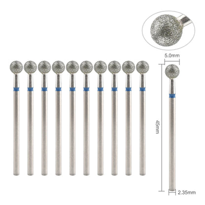 10Pcs Diamond Milling Cutter For Manicure Electric Nail Drill Bits