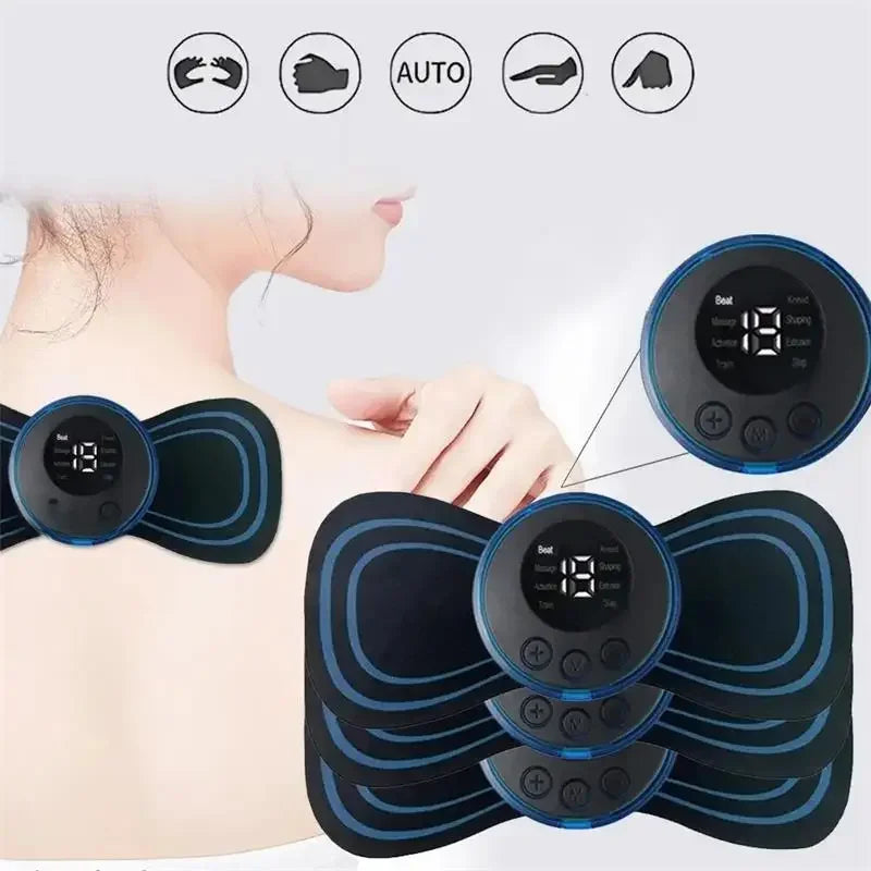 Electric Neck Massager EMS Muscle Massage Stimulator Low Frequency