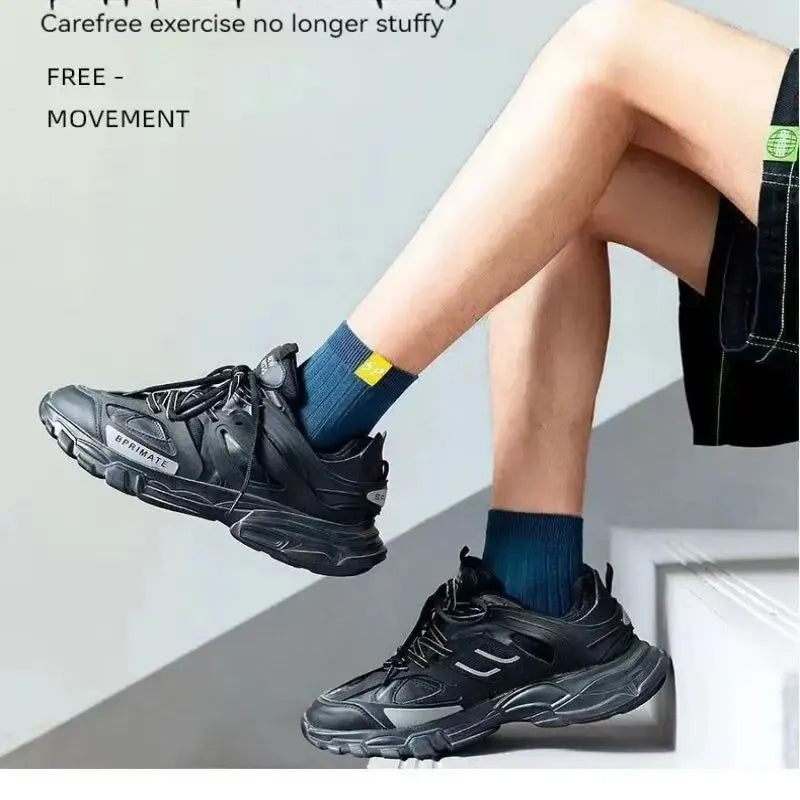 5 Pairs Men's Socks Mid-Calf Socks Warm Socks Long Sweat-Absorbing