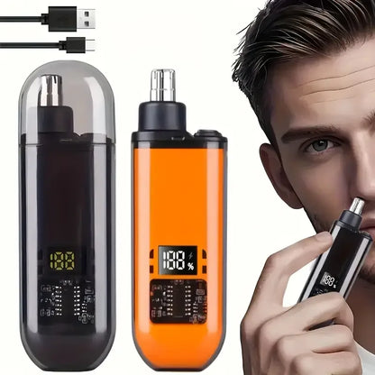 Nose Hair Trimmer with Built-in Battery - Rechargeable Ideal for Men'S