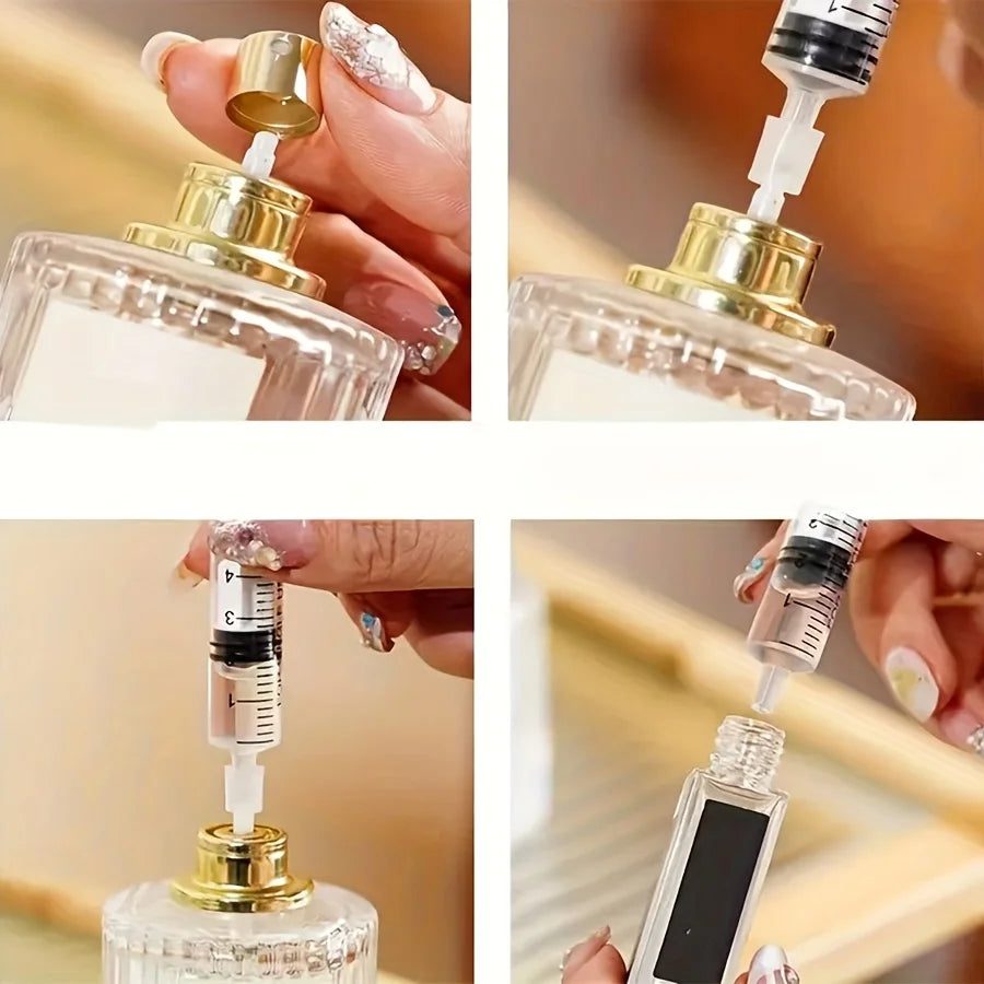 10/20pcs 5ml syringe plastic perfume dispenser tool refills cosmetics