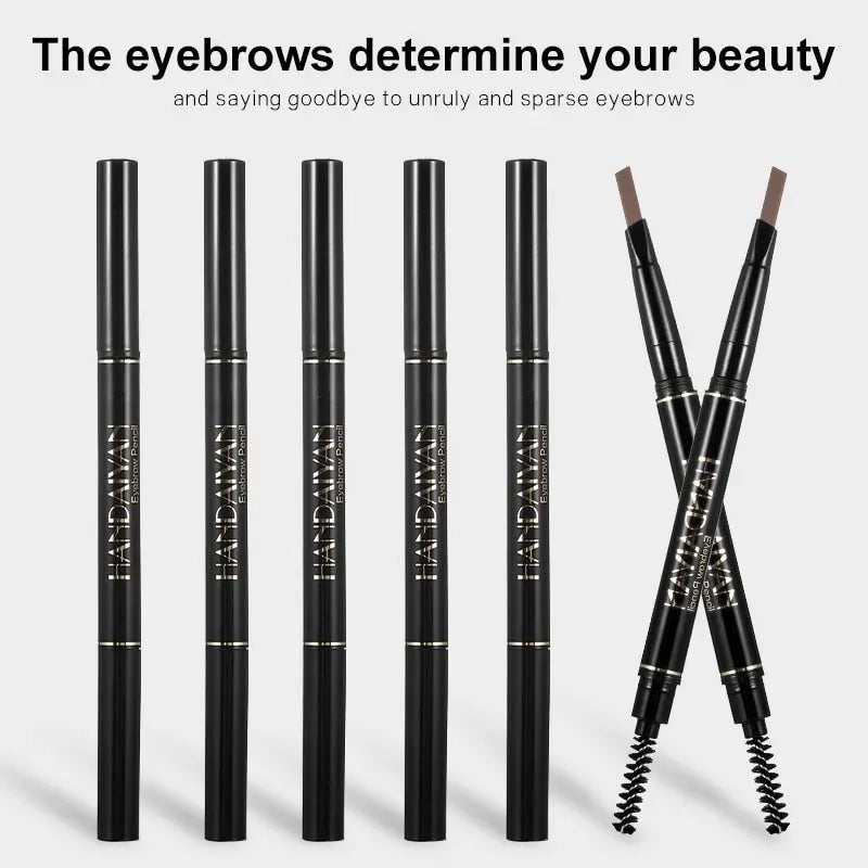 HANDAIYAN Eyebrow Pencil Automatic Rotating Double Head Long Lasting