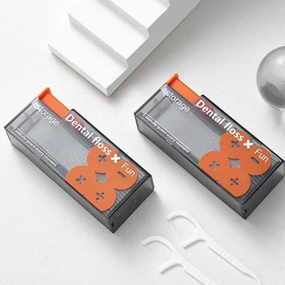 Portable Floss Dispenser Includes 10Pcs Floss Automatic Ejectable