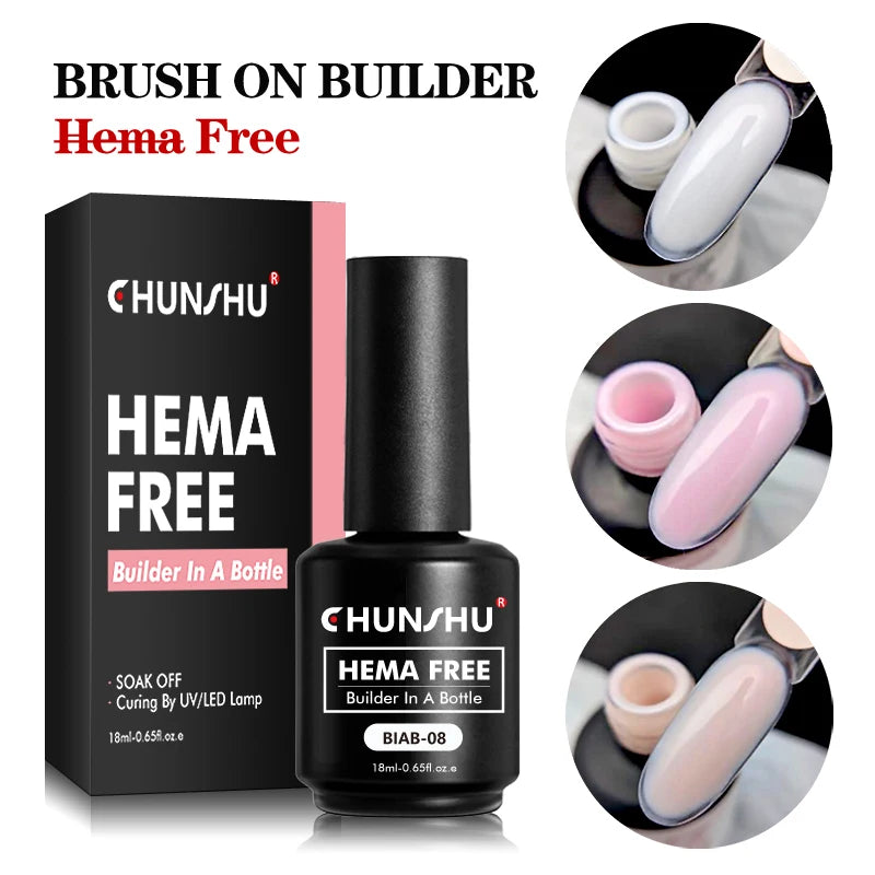 CHUNSHU Hema FREE Construction UV Gel 18ml Builder Nail Gel In A