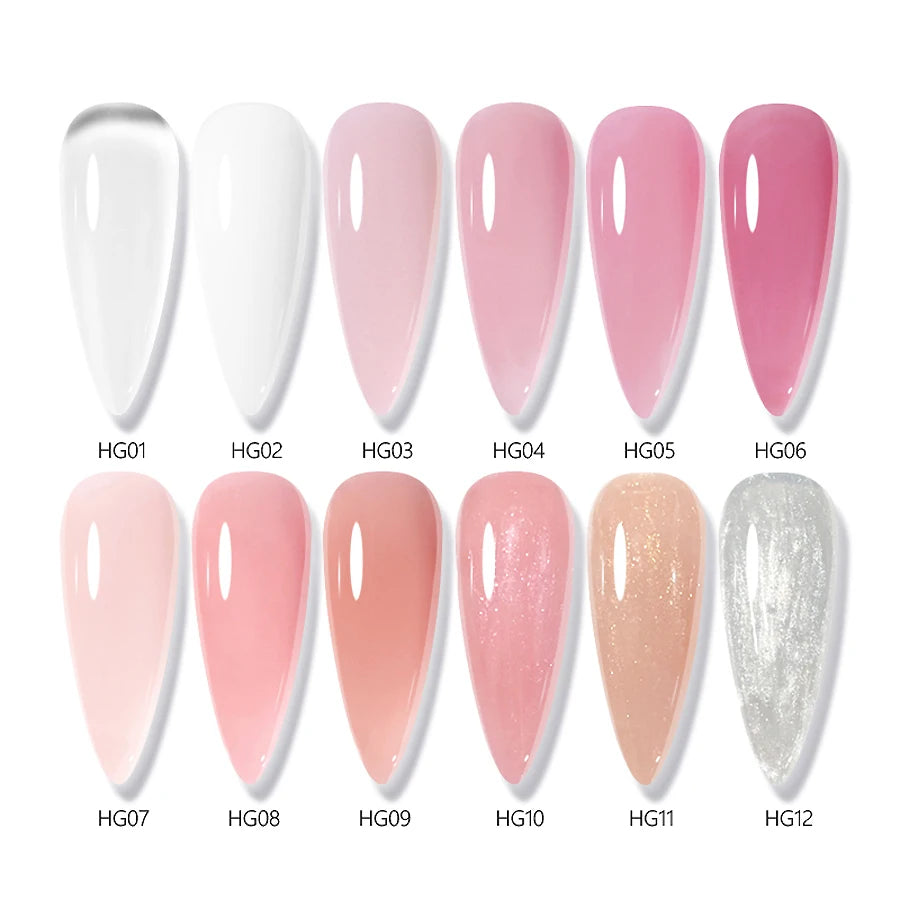 30ML Hard Gel For Nail Extension Milky White Builder Constructor Gel