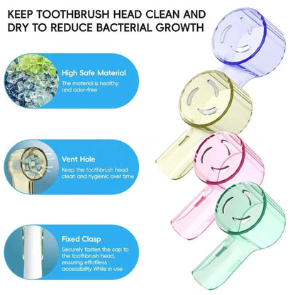 2-8Pcs Colors Toothbrush Dustproof Covers Caps Compatible with Braun