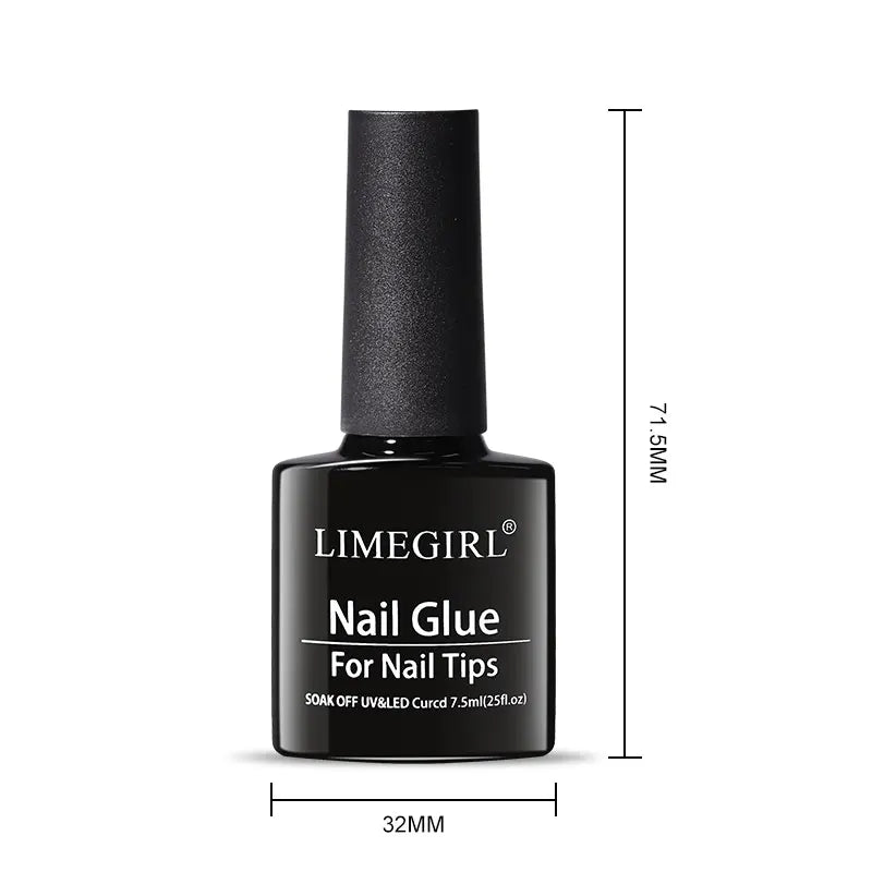 LIMEGIRL Nail Tips Glue Gel 7.5ml uv Glue for false Nail Gel Polish