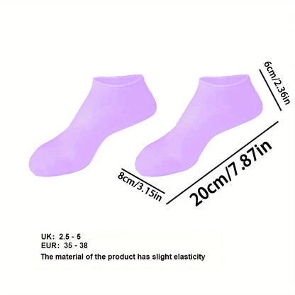Moisturizing Foot Socks,Silicone Socks for Dry Cracked Feet Women's