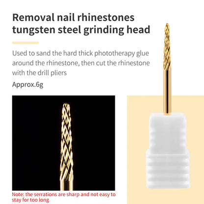 5 In 1 Tungsten Carbid Nail Drill Bits Milling Cutter For Remove Nail