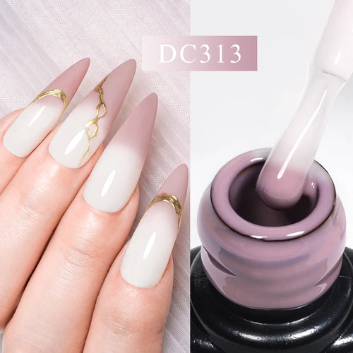 Mtssii 7ml Changing AurorasThermal Rubber Base Gel Nail Polish Nude