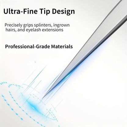 Stainless Steel Precision Pointed Tweezers, Beauty Makeup Eyebrow