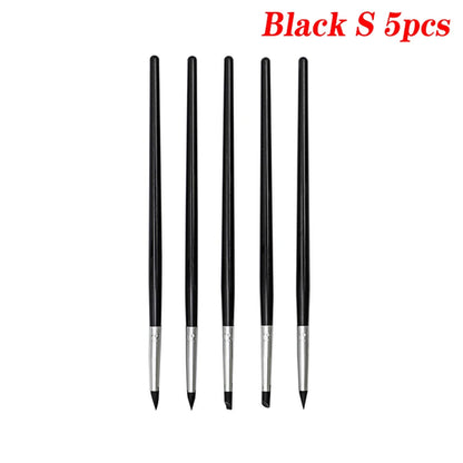 5Pcs Dental Resin Silicone Shaping Pen Brush Art Brush Dentistry