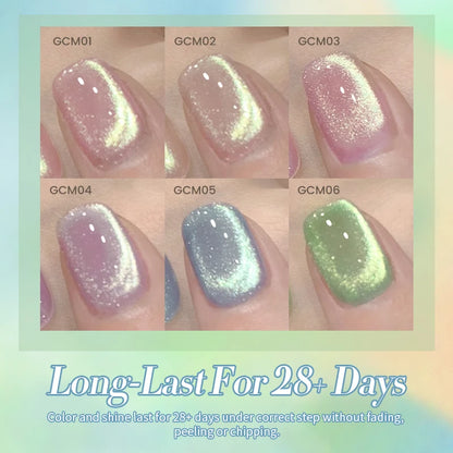 BORN PRETTY 10ml Green Cat Magnetic Gel Ultra Shine Holographic
