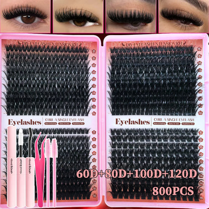 320/600/790 Cluster Lashes Kit – Daily & Party Essential with