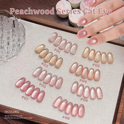SHAKA 1-16pcs Flash Pure Lust Golden Light Heroine Cat Eye Gel Nail