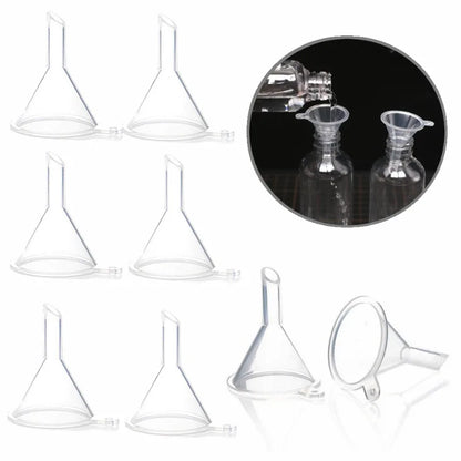 10Pcs Mini Funnel Filling Empty Bottle Packing Tool For Travel Plastic