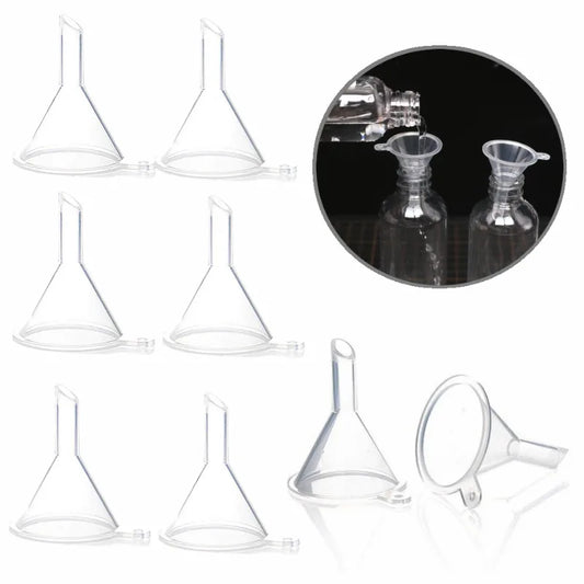 10Pcs Mini Funnel Filling Empty Bottle Packing Tool For Travel Plastic
