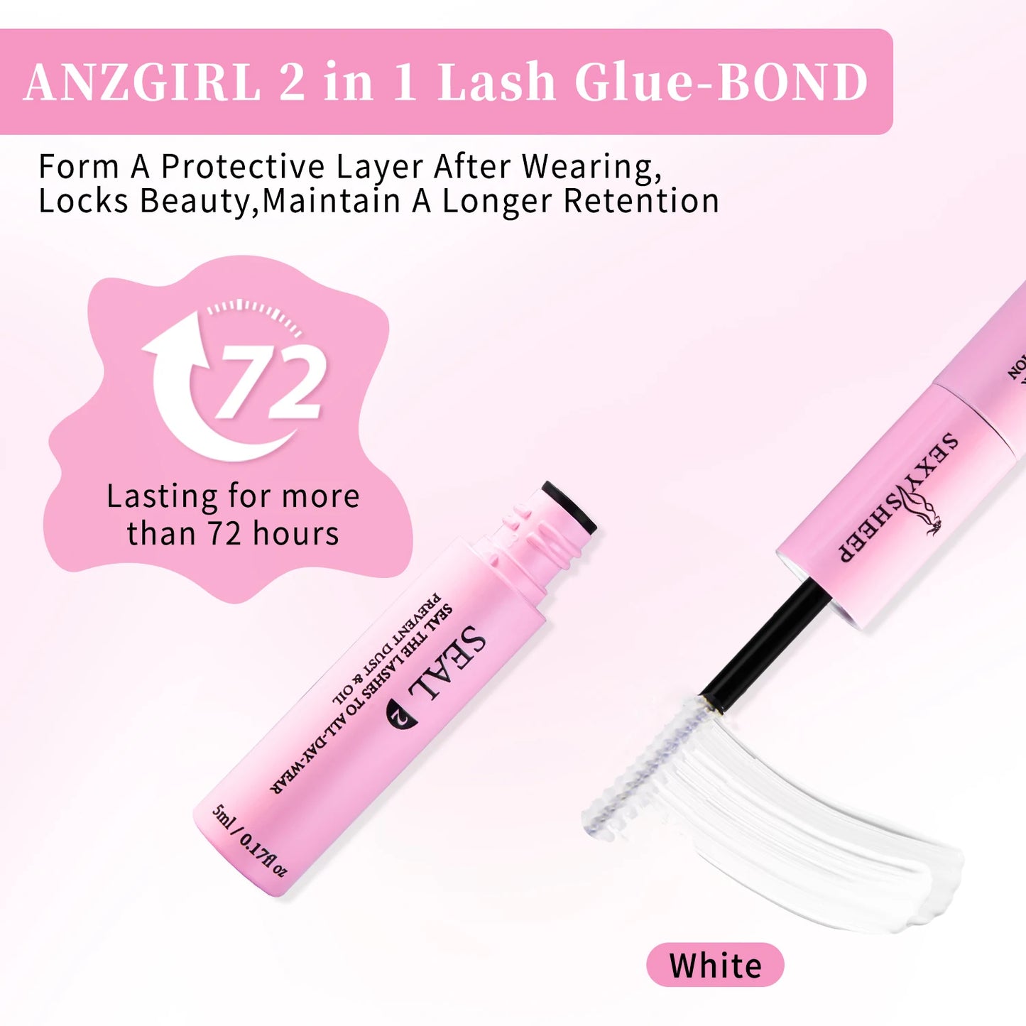 Lash Cluster Glue, Lash Bond and Seal 10ml Bond & Seal Eyelash Glue 2