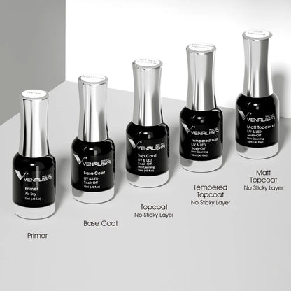 12ml Venalisa TPO FREE Tempered Top Coat Nowipe Long Lasting Top Coat